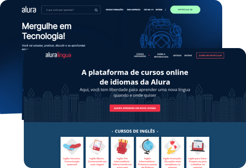 telas do site alura
